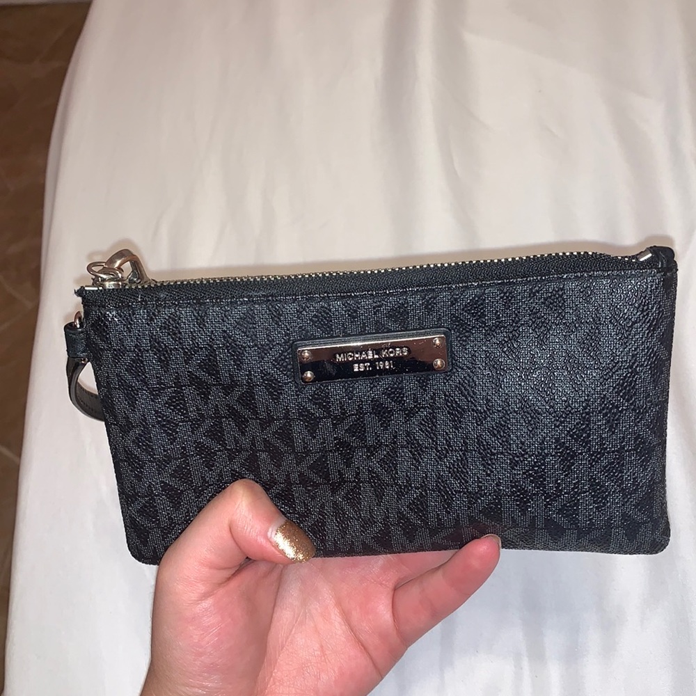 Black MK wristlet